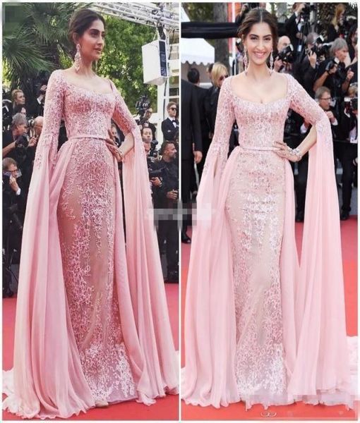 2019 pink lace appliqued overskirt evening dresses formal party gowns zipper back long poet sleeves red carpet celebrity dress pro4154651, Black;red
2019 pink lace appliqued overskirt evening dresses formal party gowns zipper back long poet sleeves red carpet celebrity dress pro4154651, Black;red