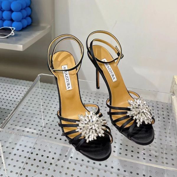 luxury summer brand women tequila sandals shoes aquazzuras high heels lady pumps crystal-embellished dress bridal wedding gladiator sandalia, Black
luxury summer brand women tequila sandals shoes aquazzuras high heels lady pumps crystal-embellished dress bridal wedding gladiator sandalia, Black
