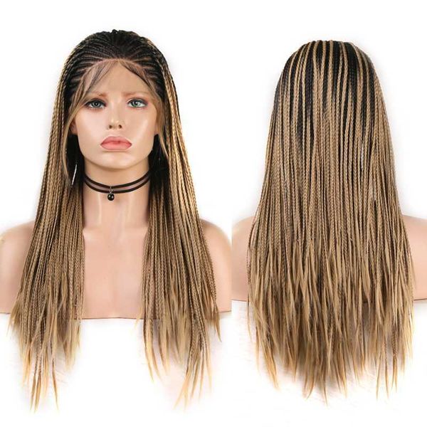 synthetic lace front wig long box braided wigs with baby hair heat resistant fiber hair syntehtic wigs for women 230524, Black;brown
synthetic lace front wig long box braided wigs with baby hair heat resistant fiber hair syntehtic wigs for women 230524, Black;brown