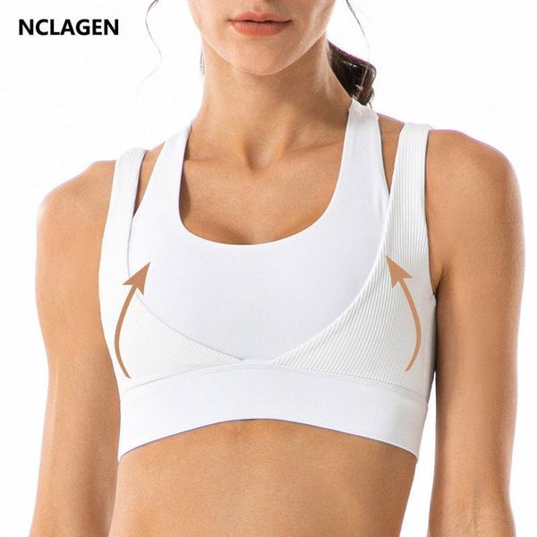 fur nclagen women sports bra for gym high impact support without bones crop fiess underwear pushup vest workout yoga blouse, Black 
fur nclagen women sports bra for gym high impact support without bones crop fiess underwear pushup vest workout yoga blouse, Black