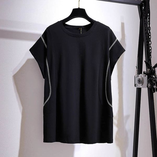 women's plus size tshirt 150kg summer open line casual shortsleeved bust 160cm 6xl 7xl 8xl 9xl 10xl loose oneck cotton 230705, Black
women's plus size tshirt 150kg summer open line casual shortsleeved bust 160cm 6xl 7xl 8xl 9xl 10xl loose oneck cotton 230705, Black