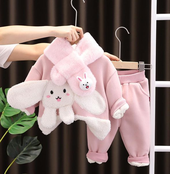 children039s new scarf bunny plush sweater autumn and winter girls039 twopiece set8944955, White
children039s new scarf bunny plush sweater autumn and winter girls039 twopiece set8944955, White
