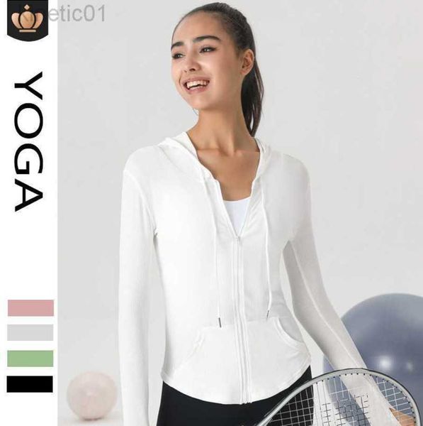 desginer alo yoga jacket coat women's thin fit slim sports hooded coat comfortable quick drying long sleeve fitness top, Black;brown
desginer alo yoga jacket coat women's thin fit slim sports hooded coat comfortable quick drying long sleeve fitness top, Black;brown