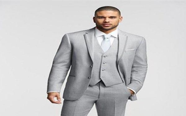 two buttons light grey groom tuxedos groomsmen man suits mens wedding blazer suits dinner suit jacketpantsves6394794, Black;gray
two buttons light grey groom tuxedos groomsmen man suits mens wedding blazer suits dinner suit jacketpantsves6394794, Black;gray