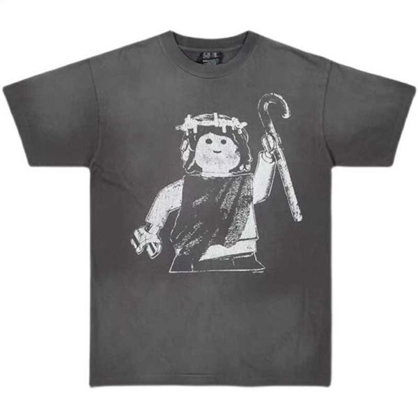 men's t-shirts saint michael puppet figurine print vintage short sleeve men's fashion brand loose round neck t-shirt, White;black
men's t-shirts saint michael puppet figurine print vintage short sleeve men's fashion brand loose round neck t-shirt, White;black