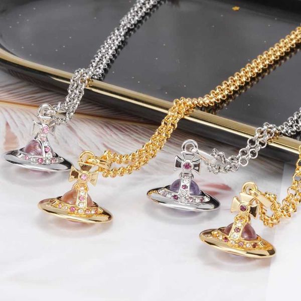 designers jewelry necklace western queen mother's classic 10mm colored transparent bead with diamond chain sweater chain can be folded, Silver
designers jewelry necklace western queen mother's classic 10mm colored transparent bead with diamond chain sweater chain can be folded, Silver