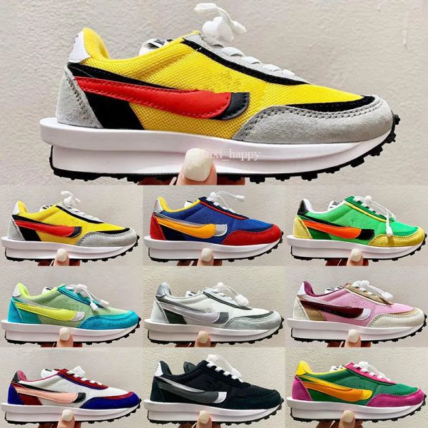 

sacai vaporwaffle waffle ldv ldwaffle clot men women shoes black white nylon mens trainers sports sneakers runners