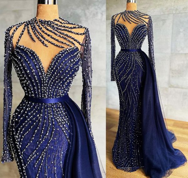 2021 plus size arabic aso ebi navy blue luxurious prom dresses beaded mermaid lace evening formal party second reception gowns dre6665197, Black
2021 plus size arabic aso ebi navy blue luxurious prom dresses beaded mermaid lace evening formal party second reception gowns dre6665197, Black