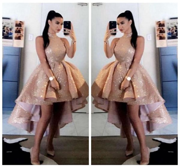 bling bling sequins rose gold high neck prom dresses 2020 short front long back sleeveless formal party evening gowns vestido5885094, Black
bling bling sequins rose gold high neck prom dresses 2020 short front long back sleeveless formal party evening gowns vestido5885094, Black