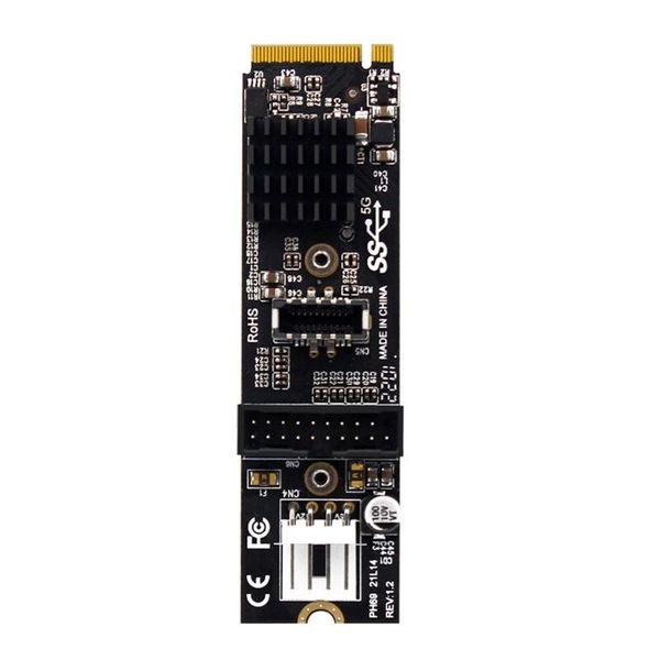 leggings ph69 m.2 m key pcie to usb 3.1 front expansion card 5gb type c+19/20pin interface adapter converter with 4pin power port, Black
leggings ph69 m.2 m key pcie to usb 3.1 front expansion card 5gb type c+19/20pin interface adapter converter with 4pin power port, Black