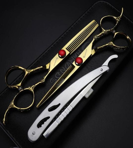 hair scissors 6inch gold black cut professional pet person hairdressing dog grooming shears cutting thinning set makas4054019
hair scissors 6inch gold black cut professional pet person hairdressing dog grooming shears cutting thinning set makas4054019