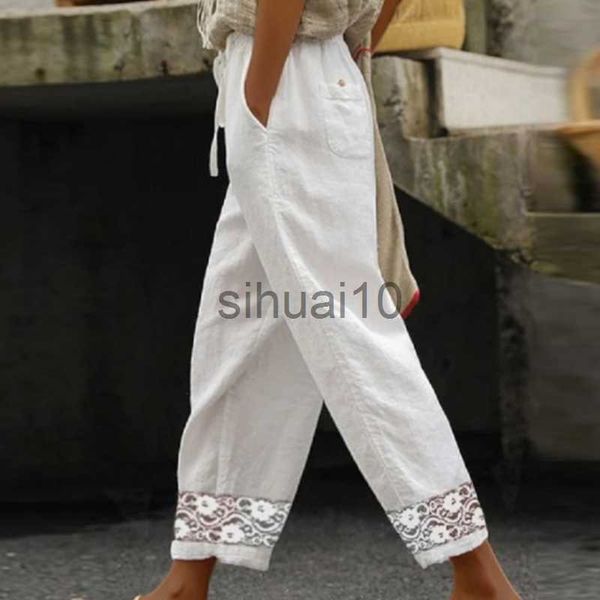 women's pants capris embroidery flower hollow patchwork pants vintage casual tie-up women ankle-length pants fashion loose pocket cotto, Black;white
women's pants capris embroidery flower hollow patchwork pants vintage casual tie-up women ankle-length pants fashion loose pocket cotto, Black;white