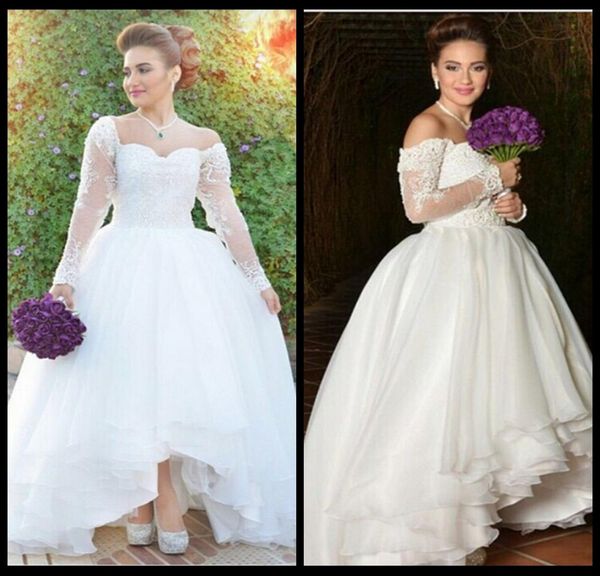 elegant sweetheart off shoulder long sleeve wedding dresses 2017 lace beaded high low wedding dress arabic wedding gowns4797729, White
elegant sweetheart off shoulder long sleeve wedding dresses 2017 lace beaded high low wedding dress arabic wedding gowns4797729, White