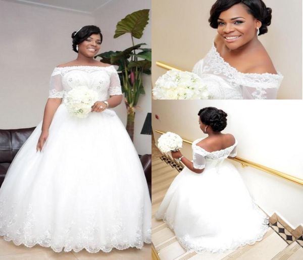 plus size african wedding dresses short sleeves off the shoulder aline laceup tulle floor length bridal gowns summer outdoor wed7174781, White
plus size african wedding dresses short sleeves off the shoulder aline laceup tulle floor length bridal gowns summer outdoor wed7174781, White