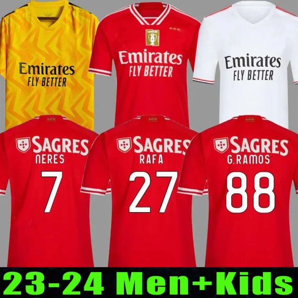 23 24 fans player version benfica soccer jerseys seferovic waldschmidt pizzi rafa darwin g.ramos 2023 2024 home away men kids kit football s, Black;yellow
23 24 fans player version benfica soccer jerseys seferovic waldschmidt pizzi rafa darwin g.ramos 2023 2024 home away men kids kit football s, Black;yellow