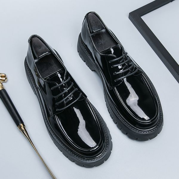 daily derby men shoes pu lace up thick sole anti slip british work wear shoes comfortable classic business formal men shoes, Black
daily derby men shoes pu lace up thick sole anti slip british work wear shoes comfortable classic business formal men shoes, Black