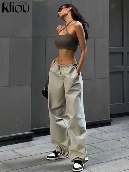 kliou solid casual oversized cargo pants women hipster drawstring loose harajuku vintage trousers streetwear female bottoms l230621, Black;white
kliou solid casual oversized cargo pants women hipster drawstring loose harajuku vintage trousers streetwear female bottoms l230621, Black;white