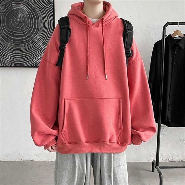 men's hoodies autumn korean version of the solid color sweater trend wild hooded thick coat loose long-sleeved jq3s, Black
men's hoodies autumn korean version of the solid color sweater trend wild hooded thick coat loose long-sleeved jq3s, Black
