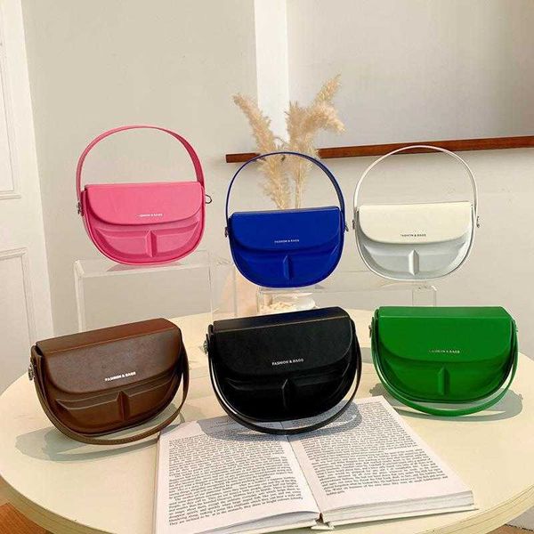 version bag for women bags new candy colored saddle bag simple and fashionable niche shoulder bag trendy women's bag
version bag for women bags new candy colored saddle bag simple and fashionable niche shoulder bag trendy women's bag