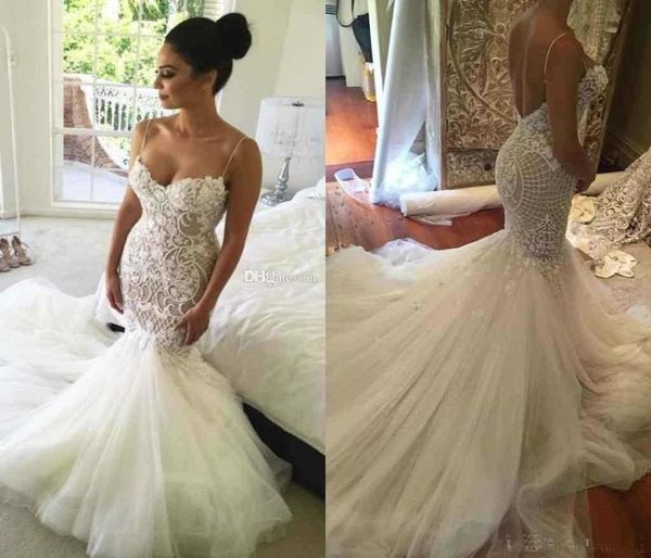 2020 mermaid backless wedding dresses spaghetti neck lace applique sleeveless saudi arabic bridal gowns beads sweep train wed1557720, White
2020 mermaid backless wedding dresses spaghetti neck lace applique sleeveless saudi arabic bridal gowns beads sweep train wed1557720, White