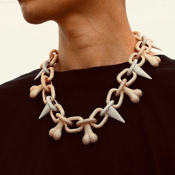 special design rapper's jewelry 40mm gold silver brass full 5a cz diamond iced out rivet bone cuban link chain for men
special design rapper's jewelry 40mm gold silver brass full 5a cz diamond iced out rivet bone cuban link chain for men
