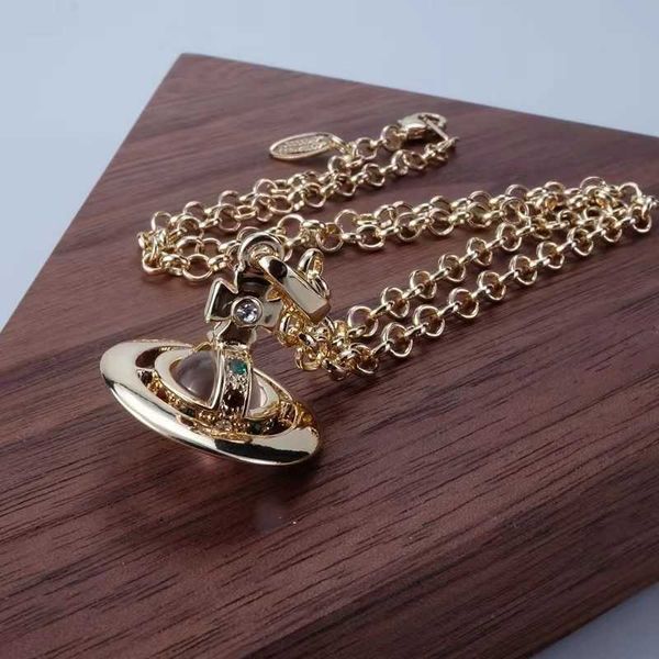 designers jewelry necklace empress dowager vivian necklace classic small glass beads solid saturn pendant same style collar chain, Silver
designers jewelry necklace empress dowager vivian necklace classic small glass beads solid saturn pendant same style collar chain, Silver
