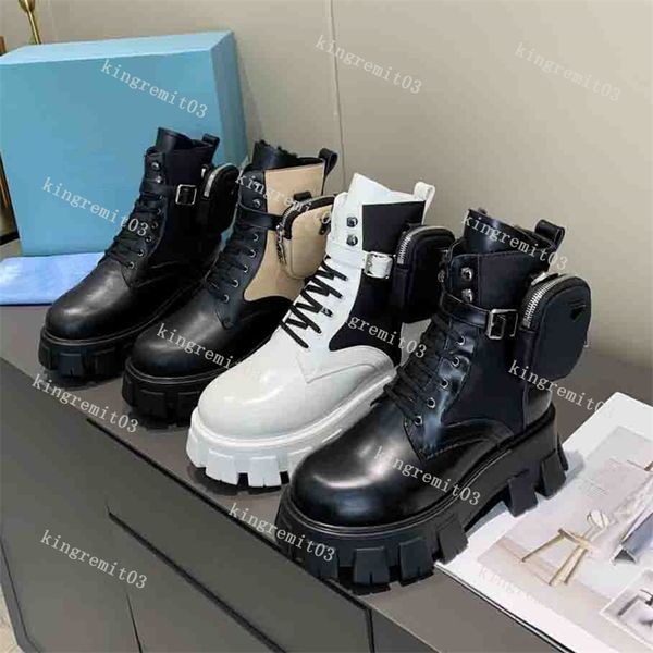 designer monolith boots women rois shoes ankle boot cowhide leather military bag combat models classic platform boot triple motorcycle shoe, Black
designer monolith boots women rois shoes ankle boot cowhide leather military bag combat models classic platform boot triple motorcycle shoe, Black
