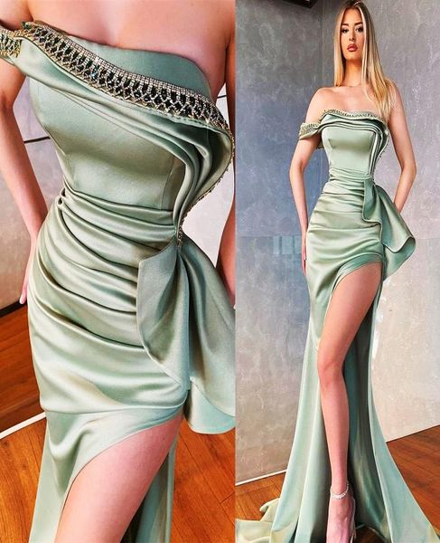 2021 plus size arabic aso ebi mermaid crystals prom dresses strapless high split satin evening formal party second reception 9477062, Black
2021 plus size arabic aso ebi mermaid crystals prom dresses strapless high split satin evening formal party second reception 9477062, Black
