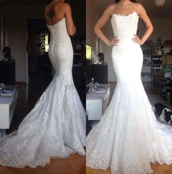 elegant mermaid wedding dresses bridal gowns 2021 strapless backless sweep train appliques garden country vestidos de novia plus s6841728, White
elegant mermaid wedding dresses bridal gowns 2021 strapless backless sweep train appliques garden country vestidos de novia plus s6841728, White