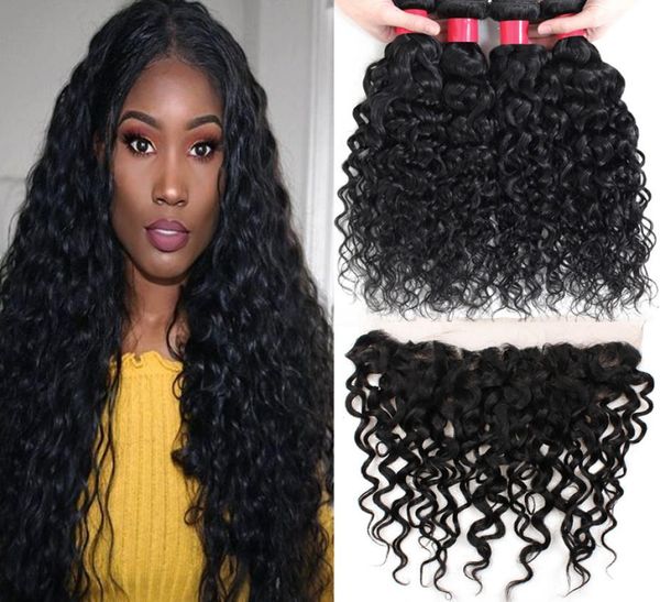 9a brazilian virgin hair bundles with frontal water wave 3bundles with ear to ear lace frontal human hair bundles with 13x4 lace c4272934, Black
9a brazilian virgin hair bundles with frontal water wave 3bundles with ear to ear lace frontal human hair bundles with 13x4 lace c4272934, Black