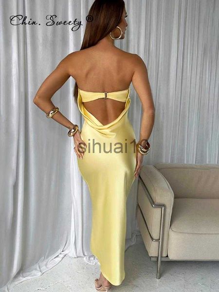 casual dresses satin backless midi women dress summer gown fashion strapless sleeveless bodycon long dress 2022 night club party lady vestid, Black;gray
casual dresses satin backless midi women dress summer gown fashion strapless sleeveless bodycon long dress 2022 night club party lady vestid, Black;gray