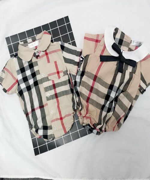 ins infant kids plaid romper baby girls bows tie lapel short sleeve jumpsuits designer baby boy clothes newborn kids cotton diaper8750011, Blue
ins infant kids plaid romper baby girls bows tie lapel short sleeve jumpsuits designer baby boy clothes newborn kids cotton diaper8750011, Blue