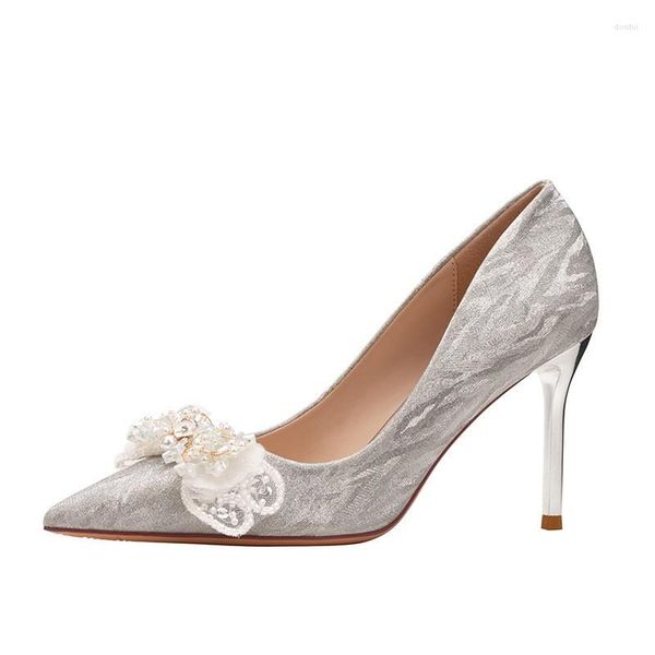 dress shoes crystal wedding shoese women high heel point toe sier flower bride woman stiletto pumps, Black
dress shoes crystal wedding shoese women high heel point toe sier flower bride woman stiletto pumps, Black