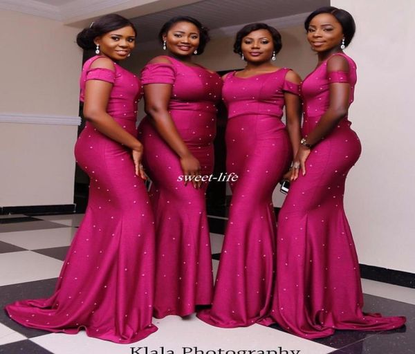 custom made bridesmaid dresses 2019 mermaid square neck with short sleeve pearls plus size women formal gowns maid of honor dresse2003388, White;pink
custom made bridesmaid dresses 2019 mermaid square neck with short sleeve pearls plus size women formal gowns maid of honor dresse2003388, White;pink