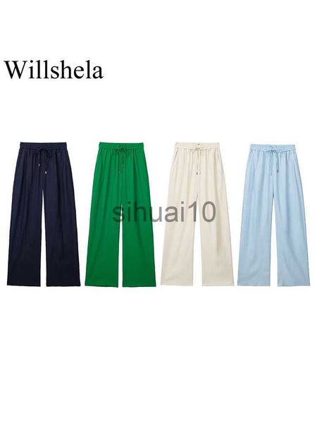 women's pants capris willshela women fashion solid lace up pleated wide leg pants vintage high elastic waist female chic lady trousers, Black;white
women's pants capris willshela women fashion solid lace up pleated wide leg pants vintage high elastic waist female chic lady trousers, Black;white