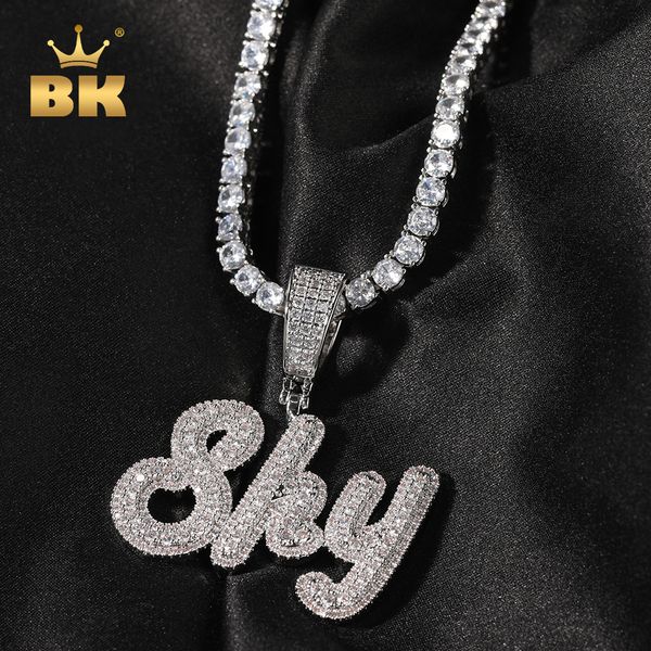 pendant necklaces the bling king custom small size brush script letter two tone micro paved baguettecz chain necklace hiphop jewelry 230704, Silver
pendant necklaces the bling king custom small size brush script letter two tone micro paved baguettecz chain necklace hiphop jewelry 230704, Silver