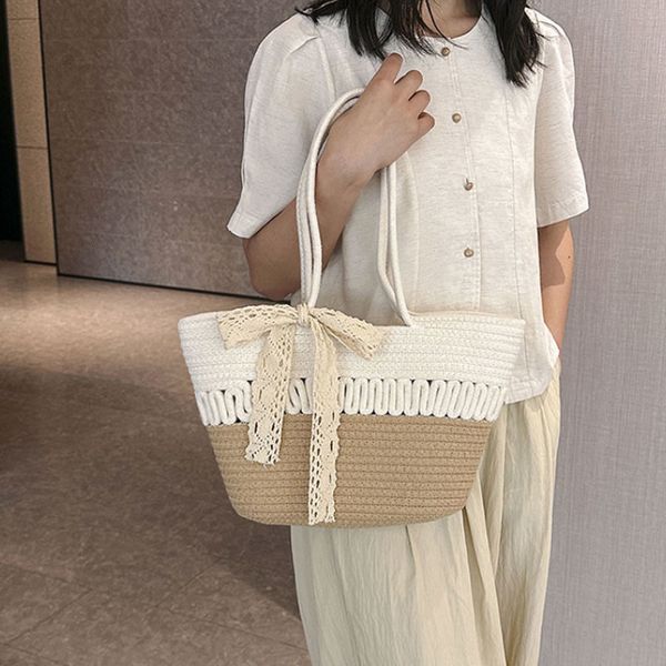 evening bags trend women large capacity straw bag bohemian female shoulder tote handbag handmade kintted summer beach shopper 230704
evening bags trend women large capacity straw bag bohemian female shoulder tote handbag handmade kintted summer beach shopper 230704