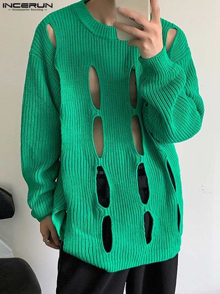 men's sweaters incerun korean style men loose comfortable leisure pullovers fashion hollow knitted long sleeve sweater s-5xl 230704, White;black
men's sweaters incerun korean style men loose comfortable leisure pullovers fashion hollow knitted long sleeve sweater s-5xl 230704, White;black