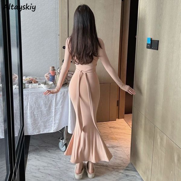 basic casual dresses long sleeve women arrival vestidos de mujer skinny v neck solid all match inner mid calf aesthetic lovely retro 230705, Black;gray
basic casual dresses long sleeve women arrival vestidos de mujer skinny v neck solid all match inner mid calf aesthetic lovely retro 230705, Black;gray