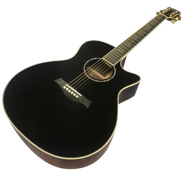 2023 40 "ga 214 series bk color acoustic acoustic guitar
