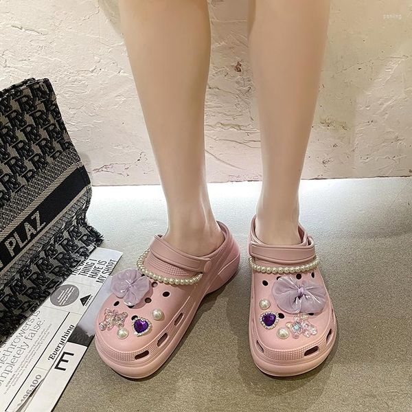 dress shoes 2023 trendy rhinestone charms designer diy quality women for anime chain clogs buckle bow-knot women's slippers, Black
dress shoes 2023 trendy rhinestone charms designer diy quality women for anime chain clogs buckle bow-knot women's slippers, Black