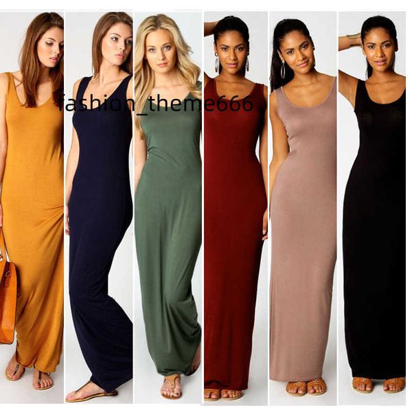 stylish women vest tank maxi dress silk stretchy casual summer long dresses sleeveless backless lady dress clothing f052, Black;gray
stylish women vest tank maxi dress silk stretchy casual summer long dresses sleeveless backless lady dress clothing f052, Black;gray