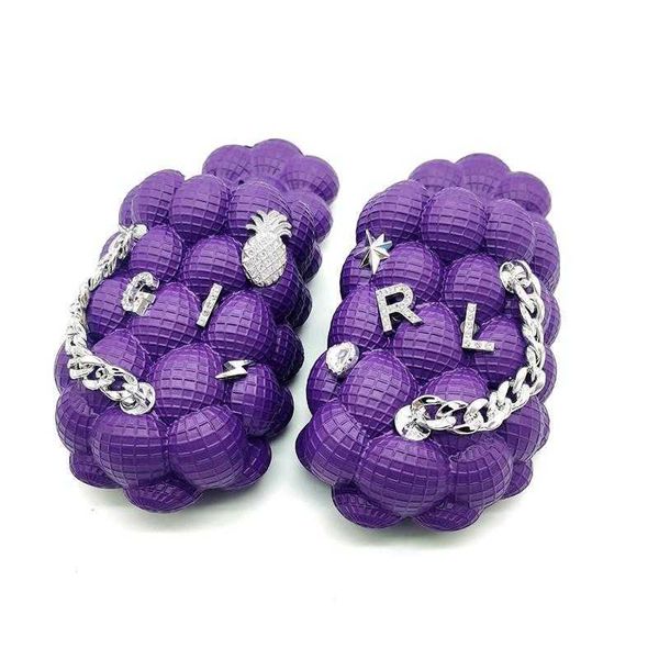 sandals bling chain bubble slides for women slippers beach sandals thick soles luxury designer shoes camouflage 230417, Black
sandals bling chain bubble slides for women slippers beach sandals thick soles luxury designer shoes camouflage 230417, Black
