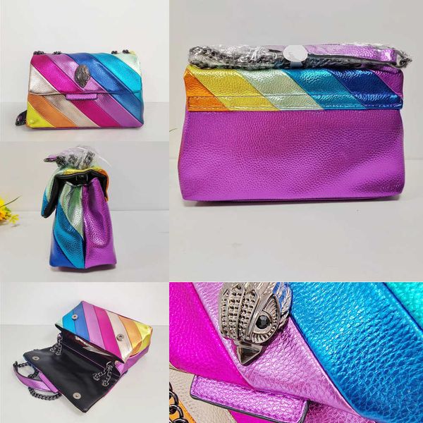 women's handbag eagle head bag small square bag tote bag rainbow panel contrast color bag
women's handbag eagle head bag small square bag tote bag rainbow panel contrast color bag
