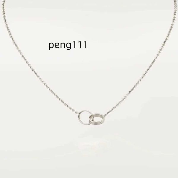 classic design new double loop charms pendant love necklace for women girls 316l titanium steel wedding jewelry collares collier, Silver
classic design new double loop charms pendant love necklace for women girls 316l titanium steel wedding jewelry collares collier, Silver