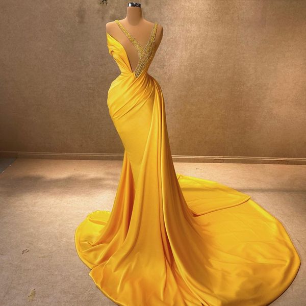 gold mermaid prom dresses with long train beaded v neck party evening gowns 2023 women formal dress, Black
gold mermaid prom dresses with long train beaded v neck party evening gowns 2023 women formal dress, Black