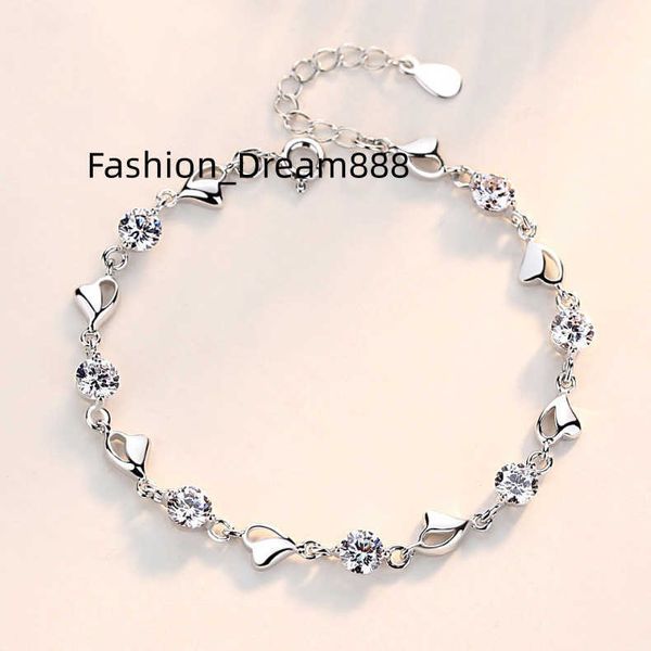 designer jewelry bracelet accessories s925 sterling silver heart interwoven zircon love bracelet women's style heart, Golden;silver
designer jewelry bracelet accessories s925 sterling silver heart interwoven zircon love bracelet women's style heart, Golden;silver
