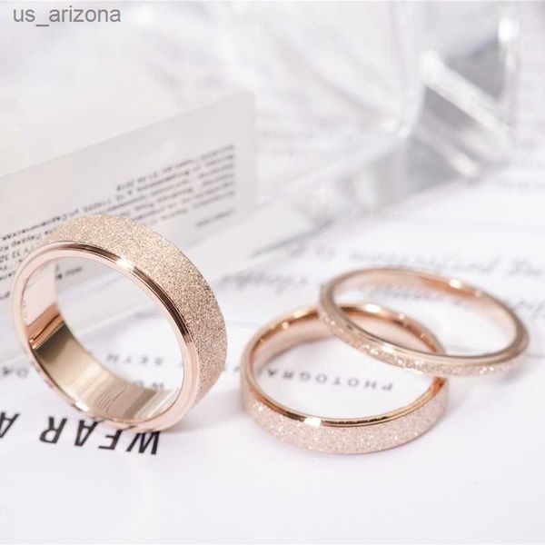 knock fashion simple scrub stainless steel women 's rings 2 mm width rose gold color finger gift for girl jewelry l230620, Silver
knock fashion simple scrub stainless steel women 's rings 2 mm width rose gold color finger gift for girl jewelry l230620, Silver