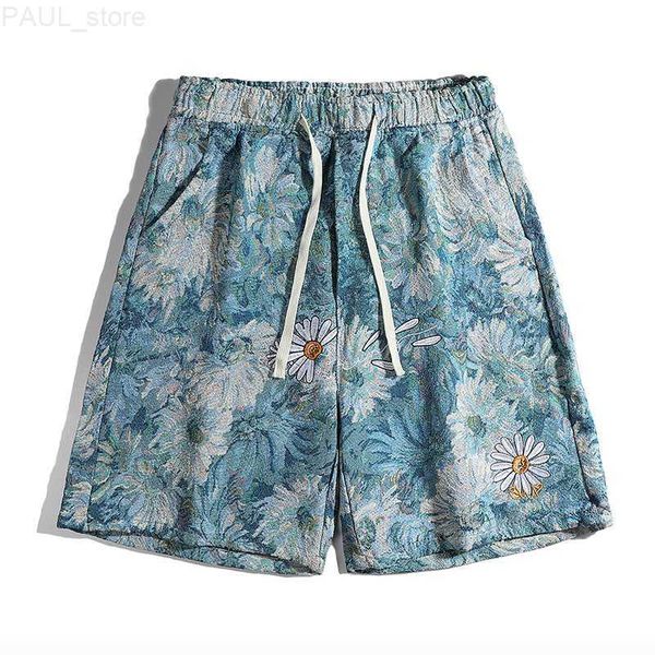 men's woven cotton and linen for summer floral embroidery beach men short pants 2023 casual bermudas shorts mens l230705, White;black
men's woven cotton and linen for summer floral embroidery beach men short pants 2023 casual bermudas shorts mens l230705, White;black