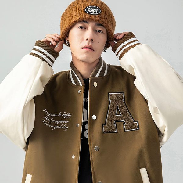 mens jackets autumn and winter american retro street pu leather embroidered y2k men and women loose and versatile baseball clothing 230705, Black;brown
mens jackets autumn and winter american retro street pu leather embroidered y2k men and women loose and versatile baseball clothing 230705, Black;brown